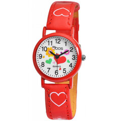Bērnu pulkstenis QBOS, sarkans cena un informācija | Bērnu aksesuāri | 220.lv