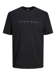 Jack&Jones T-krekls zēniem 12237435, melns cena un informācija | Zēnu krekli | 220.lv