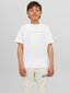 Jack&Jones T-krekls zēniem 12237435, balts цена и информация | Zēnu krekli | 220.lv