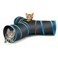 Tunelis kaķiem ar rotaļlietu, salokāms, 80 x 25 cm cena un informācija | Rotaļlietas kaķiem | 220.lv