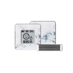 Измеритель качества воздуха CO2, Airvalent Silver Marble цена и информация | Метеорологические станции, термометры | 220.lv