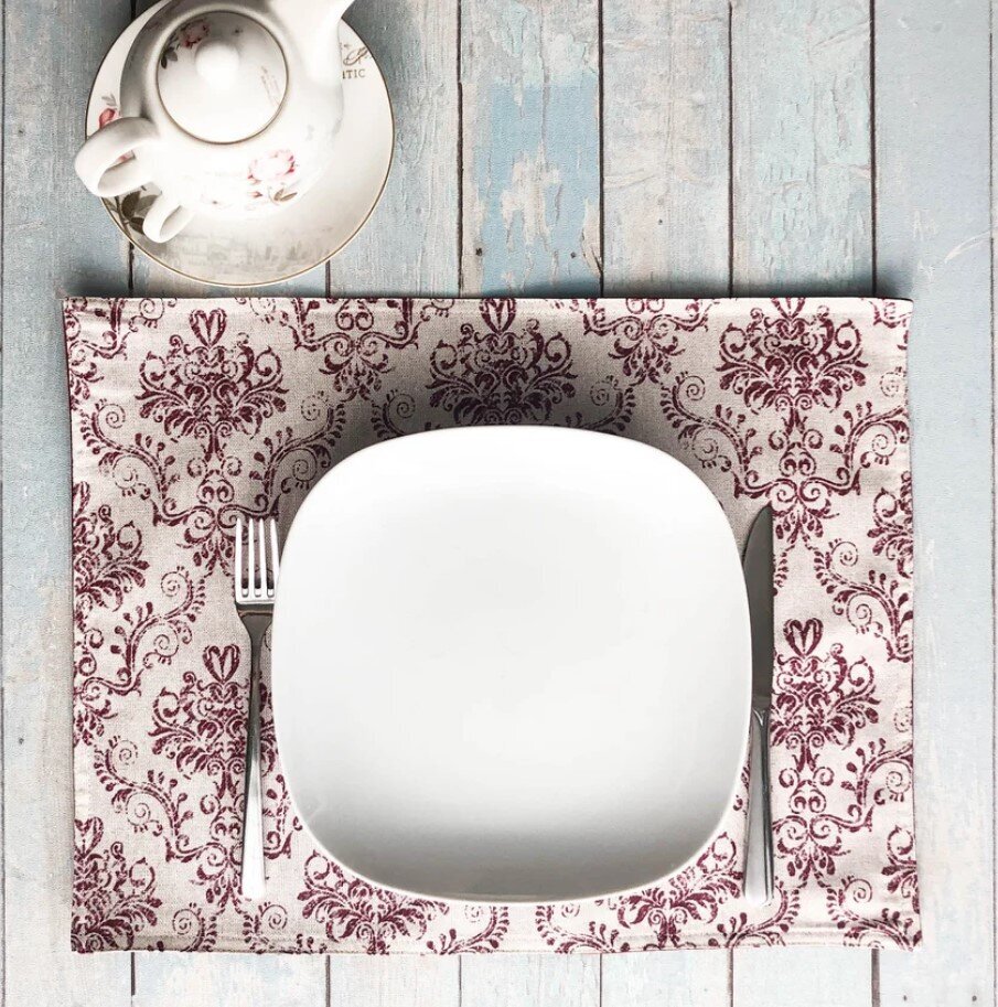 Dill Handmade galda paliktņi-salvetes, 45x35 cm, 2 gab. cena un informācija | Galdauti, salvetes | 220.lv