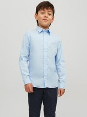 Детская рубашка JACK & JONES 12223343*02, голубая, 5715318037918 цена и информация | Рубашки для мальчиков | 220.lv