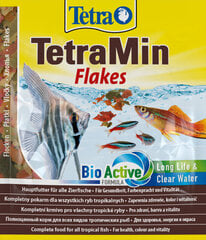 Zivju barība Tetra TetraMin, 12 g cena un informācija | Zivju barība | 220.lv