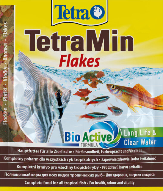 Zivju barība Tetra TetraMin, 12 g цена и информация | Zivju barība | 220.lv