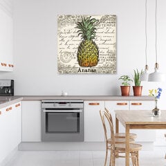 Печать холста, ананасовый винтаж 29,99 цена и информация | Картины | 220.lv