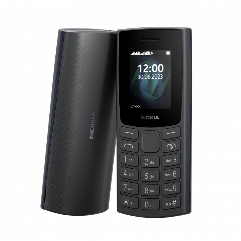 Nokia 105 (2023) TA-1569 Single SIM Charcoal cena un informācija | Mobilie telefoni | 220.lv