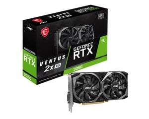 MSI GeForce RTX 3050 Ventus 2X XS OC cena un informācija | Videokartes (GPU) | 220.lv