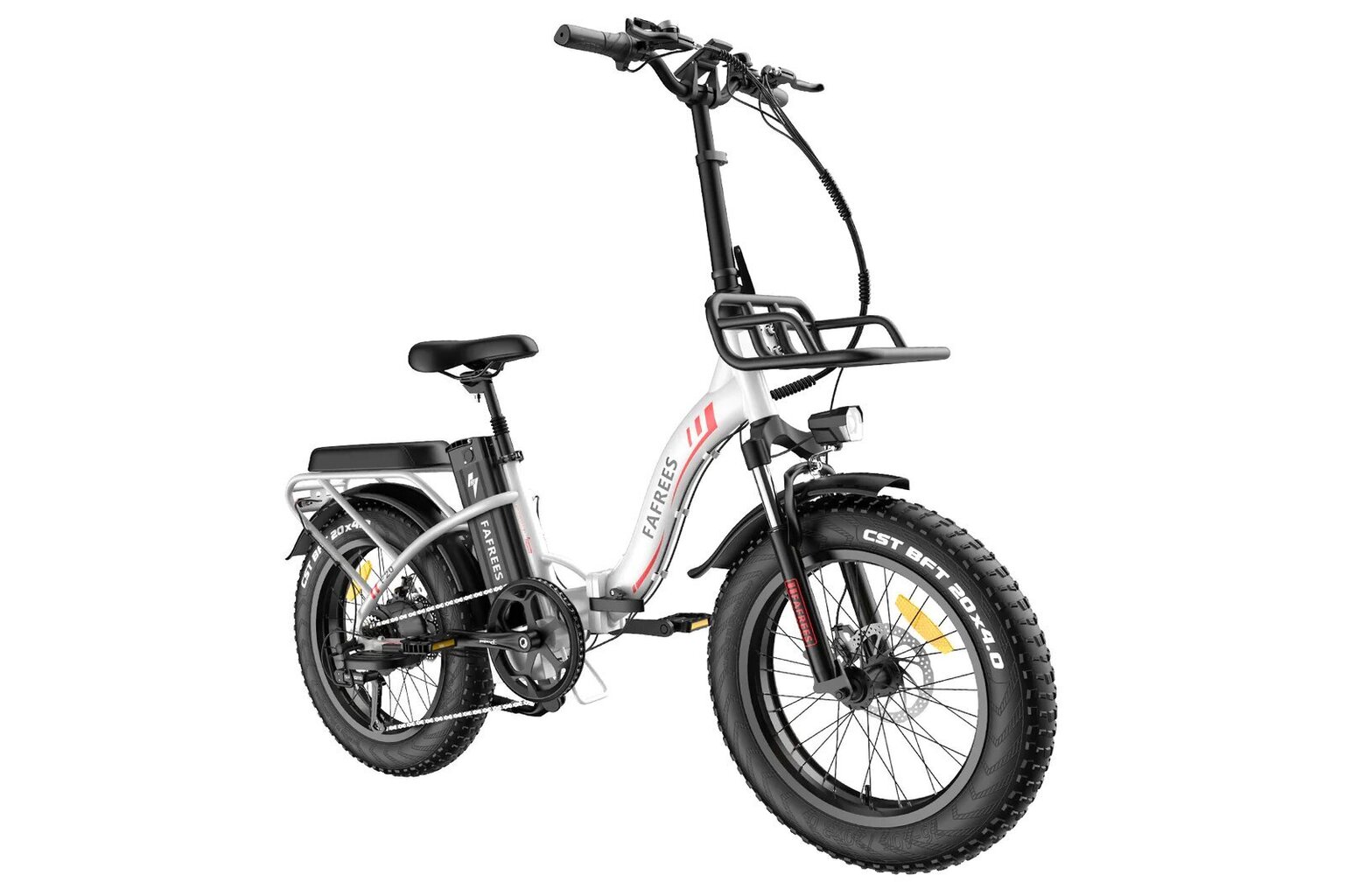 Elektriskais velosipēds FAFREES F20 Max, 20", balts, 500W, 22,5Ah cena un informācija | Elektrovelosipēdi | 220.lv