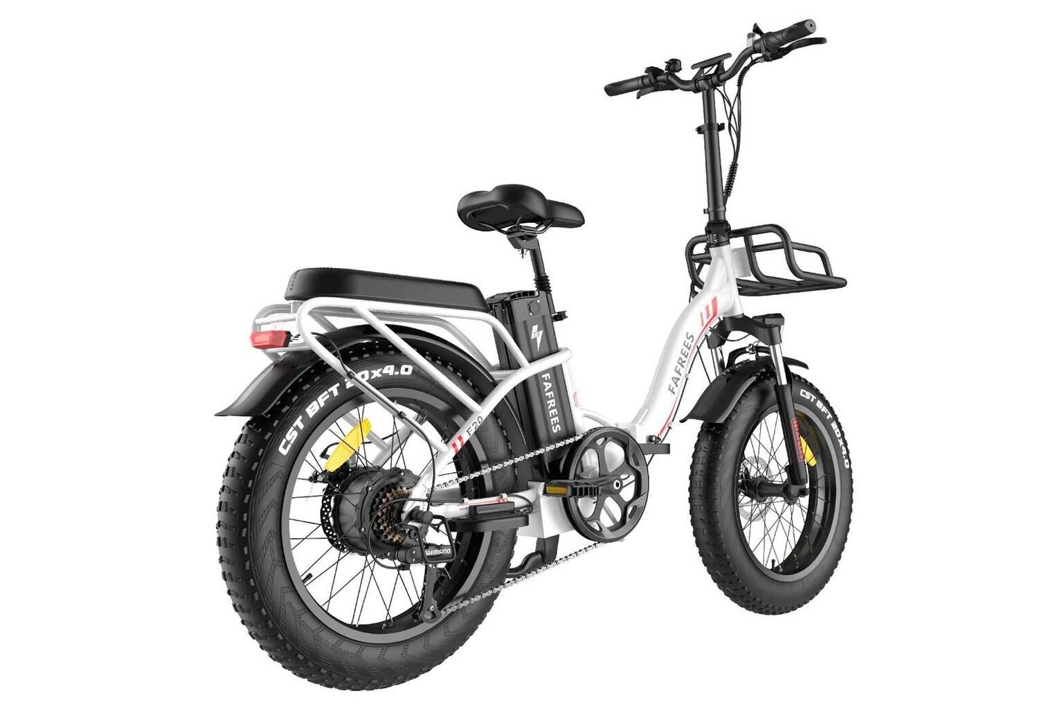 Elektriskais velosipēds FAFREES F20 Max, 20", balts, 500W, 22,5Ah cena un informācija | Elektrovelosipēdi | 220.lv