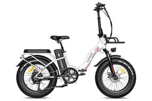 Elektriskais velosipēds FAFREES F20 Max, 20", balts, 500W, 22,5Ah cena un informācija | Elektrovelosipēdi | 220.lv