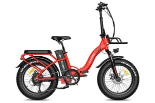 Elektriskais velosipēds FAFREES F20 Max, 20", sarkans, 500W, 22,5Ah цена и информация | Электровелосипеды | 220.lv