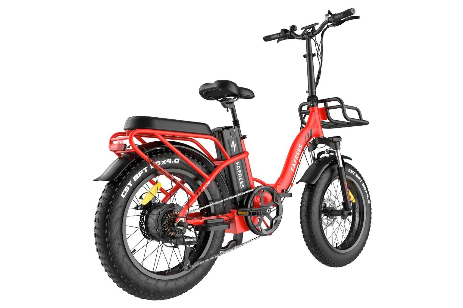 Elektriskais velosipēds FAFREES F20 Max, 20", sarkans, 500W, 22,5Ah cena un informācija | Elektrovelosipēdi | 220.lv