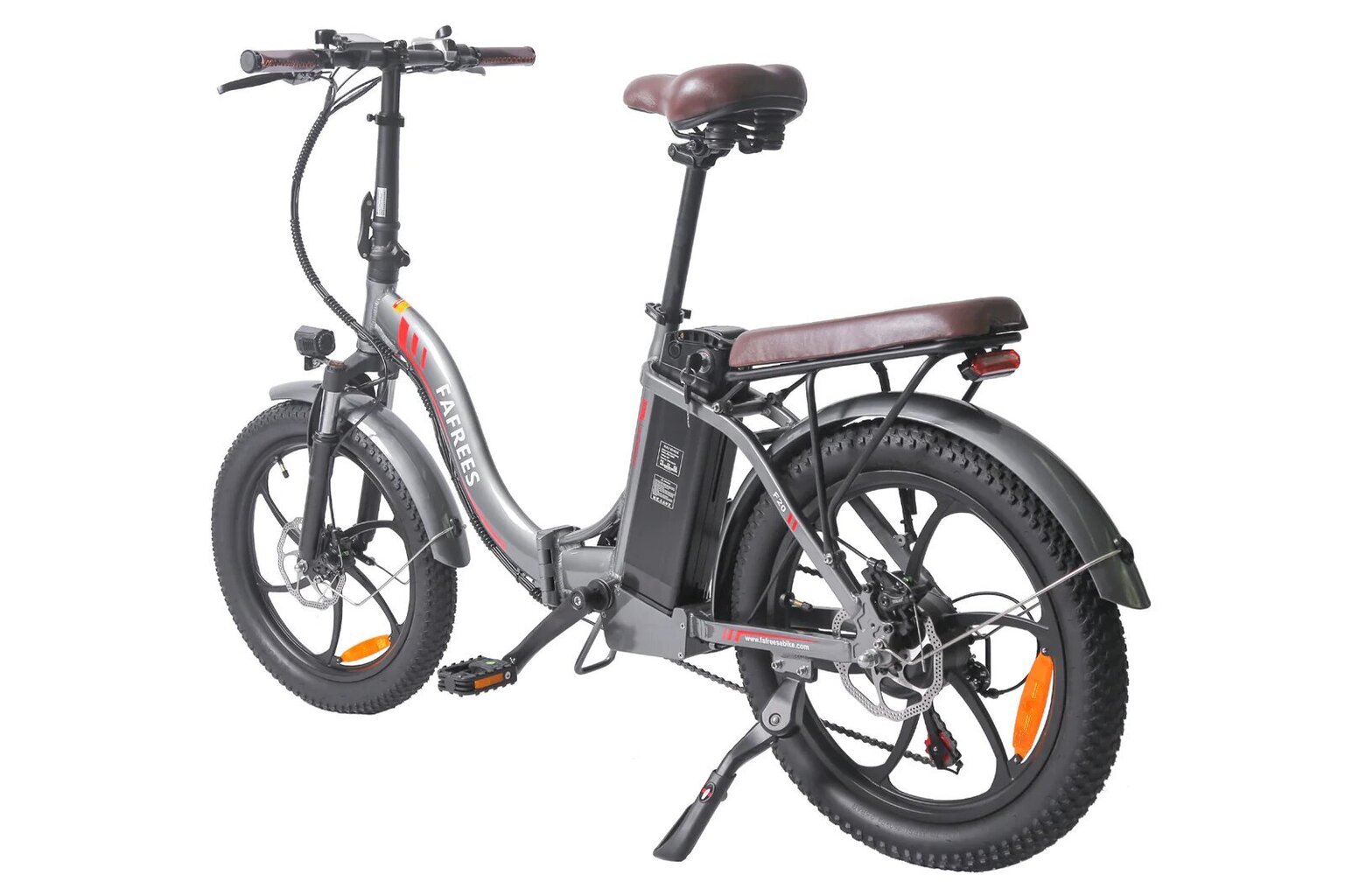 Elektriskais velosipēds FAFREES F20 Pro, 20", pelēks, 250W, 18Ah cena un informācija | Elektrovelosipēdi | 220.lv