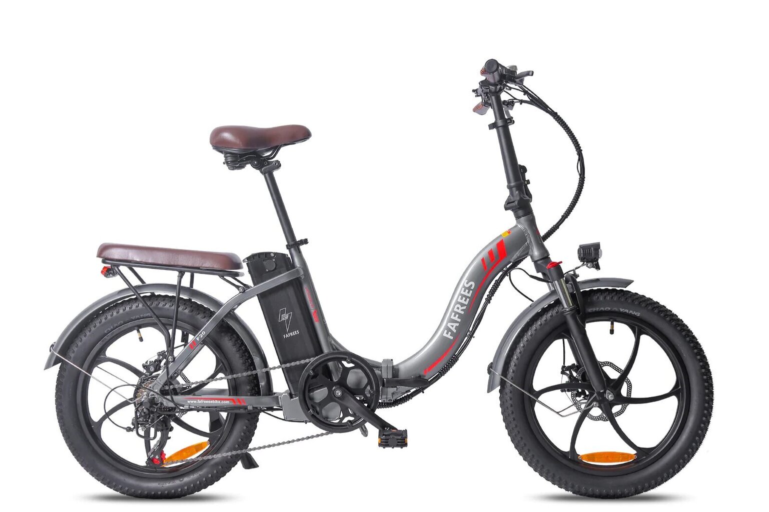 Elektriskais velosipēds FAFREES F20 Pro, 20", pelēks, 250W, 18Ah cena un informācija | Elektrovelosipēdi | 220.lv