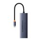 Hub 7w1 Baseus UltraJoy 7-Port (USB-C to 1xHDMI4K@30Hz + 2xUSB 3.0 + 1xPD +RJ45 + SD|TF3.0) цена и информация | Adapteri un USB centrmezgli | 220.lv