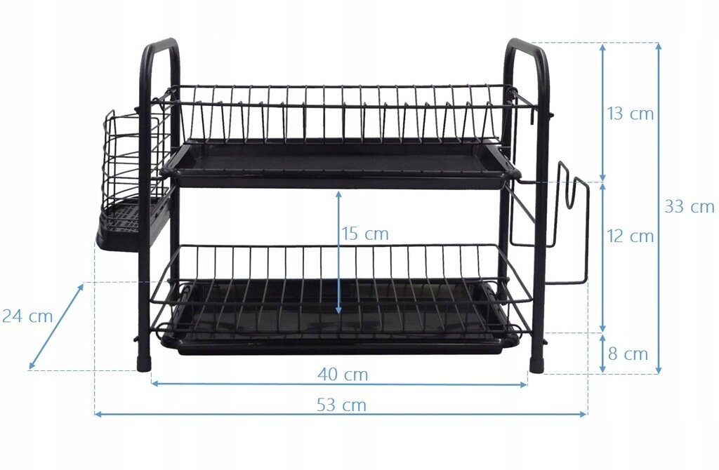 Trauku žāvētājs, Brunbeste 2328 24 cm x 48 cm x 33 cm cena un informācija | Virtuves piederumi | 220.lv