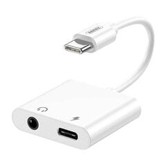 Adapter Remax USB-C to USB-C, AUX 3.5mm, RL-LA11 (white) цена и информация | Адаптеры и USB разветвители | 220.lv