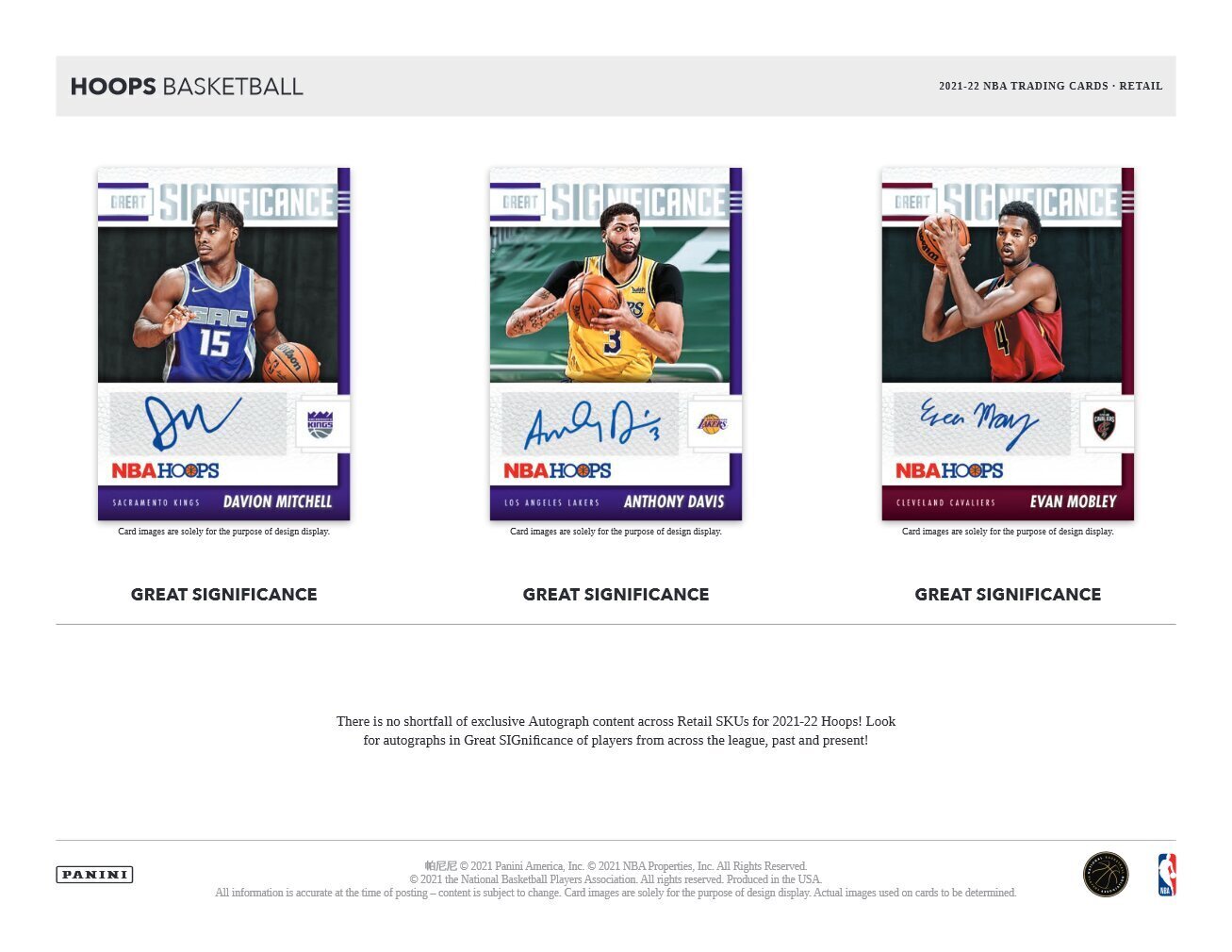 Basketbola kārtis Panini NBA Hoops 2021/2022, 8 gab. cena un informācija | Kolekcionējamas kartiņas | 220.lv