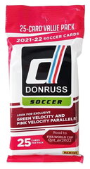 Футбольные карточки Panini Donruss Soccer 2021/2022 Road to Qatar Fat Pack, 25 шт. цена и информация | Коллекционные карточки | 220.lv