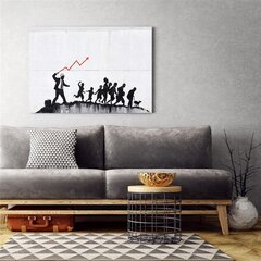 Glezna uz audekla, Banksy ekonomikas politika cena un informācija | Gleznas | 220.lv