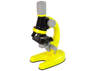 Rotaļlietu mikroskopa komplekts, LeanToys, dzeltens cena un informācija | Attīstošās rotaļlietas | 220.lv