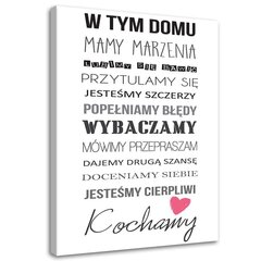 Glezna uz audekla, Tipogrāfija šajā mājā cena un informācija | Gleznas | 220.lv