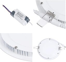 LED panelis 18W Powermax CY-18W FS-PL118, ar barošanas avotu, apaļš, 4000K - balts, 1480LM, 160° cena un informācija | PowerMax Mēbeles un interjers | 220.lv