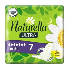 NATURELLA Camomile ultra night 7gab. (siev.hig.pak.) цена и информация | Тампоны, гигиенические прокладки для критических дней, ежедневные прокладки | 220.lv