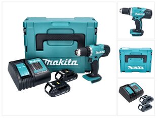 Аккумуляторная дрель Makita DDF 453 SYJ цена и информация | Шуруповерты, дрели | 220.lv