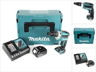 Аккумуляторный шуруповерт Makita DFS 251 RF1J цена и информация | Шуруповерты, дрели | 220.lv