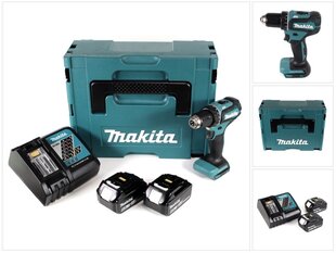 Аккумуляторная дрель Makita DDF 485 RGJ цена и информация | Шуруповерты, дрели | 220.lv