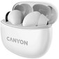 Canyon TWS-5 White CNS-TWS5W cena un informācija | Austiņas | 220.lv