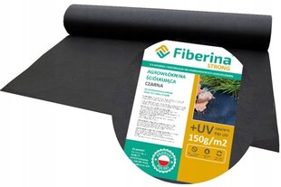 Agrotekstils Fiberin, 160 x 1000 cm, 150 g/m², melns cena un informācija | Dārza instrumenti | 220.lv