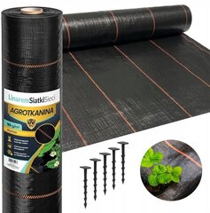 Agrotekstils, 110 x 5000 cm, 90 g/m² + 50, melns cena un informācija | Dārza instrumenti | 220.lv