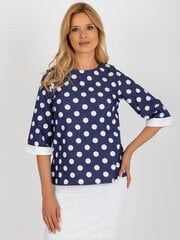 блуза lk-bz-506755.56p темно-синяя цена и информация | Женские блузки, рубашки | 220.lv