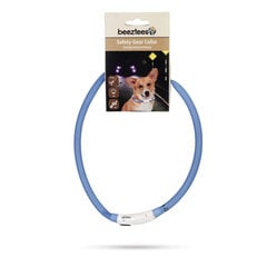 LED apkakle Beeztees Dogini, 70x1 cm, zila cena un informācija | Apkakles, siksnas suņiem | 220.lv