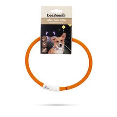 LED apkakle Beeztees Dogini, 70 cm, oranža цена и информация | Ошейники, подтяжки для собак | 220.lv