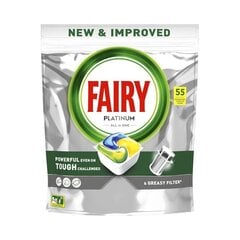 Капсулы для автоматических посудомоечных машин FAIRY Platinum LEMON, 55 шт. цена и информация | Средства для мытья посуды | 220.lv