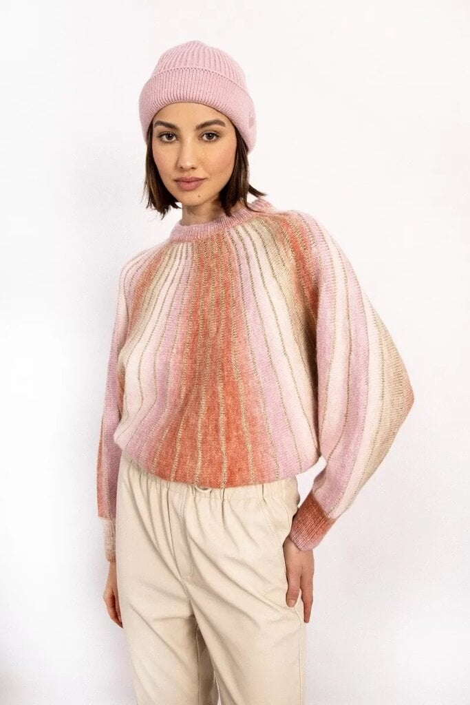 Molly Bracken sieviešu džemperis, rozā-svītrains цена и информация | Sieviešu džemperi | 220.lv