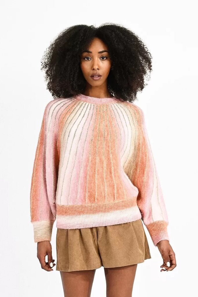 Molly Bracken sieviešu džemperis, rozā-svītrains cena un informācija | Sieviešu džemperi | 220.lv