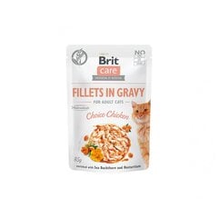 Brit Care Fillets in Gravy с курицей, 24x85 г цена и информация | Консервы для котов | 220.lv