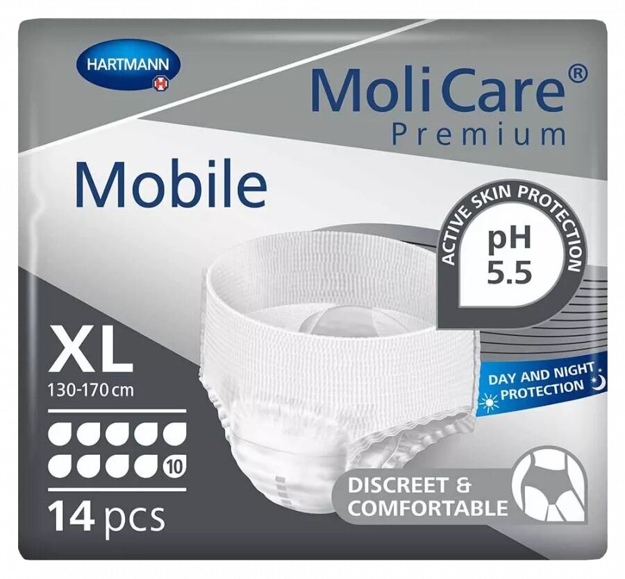 MoliCare Premium 10XL autiņbikses, 14gab cena un informācija | Autiņbiksītes, higiēniskās paketes, vienreizlietojamie paladziņi pieaugušajiem | 220.lv