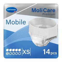 MoliCare Premium 6XS autiņbikses, 14gab cena un informācija | Autiņbiksītes, higiēniskās paketes, vienreizlietojamie paladziņi pieaugušajiem | 220.lv