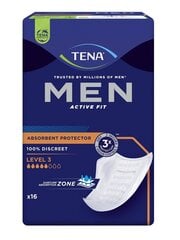 TENA Men Super Level 3, 16p цена и информация | Подгузники, прокладки, одноразовые пеленки для взрослых | 220.lv