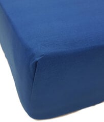Однотонная простынь на резинке Daily Blue, 140x200 см цена и информация | Простыни | 220.lv