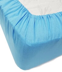 Однотонная простынь на резинке Daily Light Blue, 140x200 см цена и информация | Простыни | 220.lv