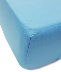 Однотонная простынь на резинке Daily Light Blue, 140x200 см цена и информация | Простыни | 220.lv