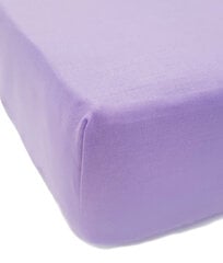Palags ar gumiju, Daily Lilac, 140x200 cm цена и информация | Простыни | 220.lv