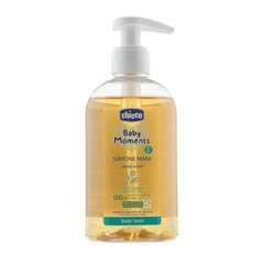 Šķidrās roku ziepes Chicco Baby Moments 0m+, 250 ml цена и информация | Косметика для мам и детей | 220.lv